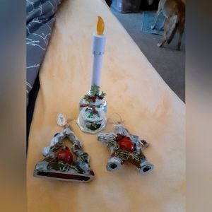 Xmas three piece cardinal design items